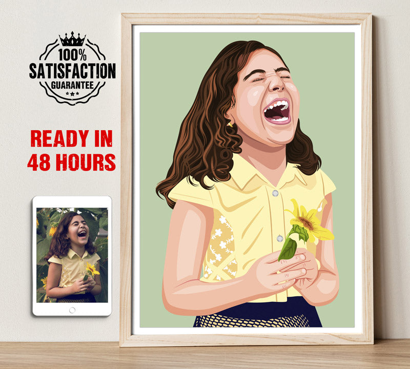 Realistic Kids Portrait Art